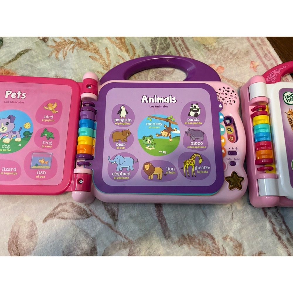 Leap Frog Learning Friends Scout & Violet 100 Words Electronic Book Lot Of 2 - Picture 4 of 5
